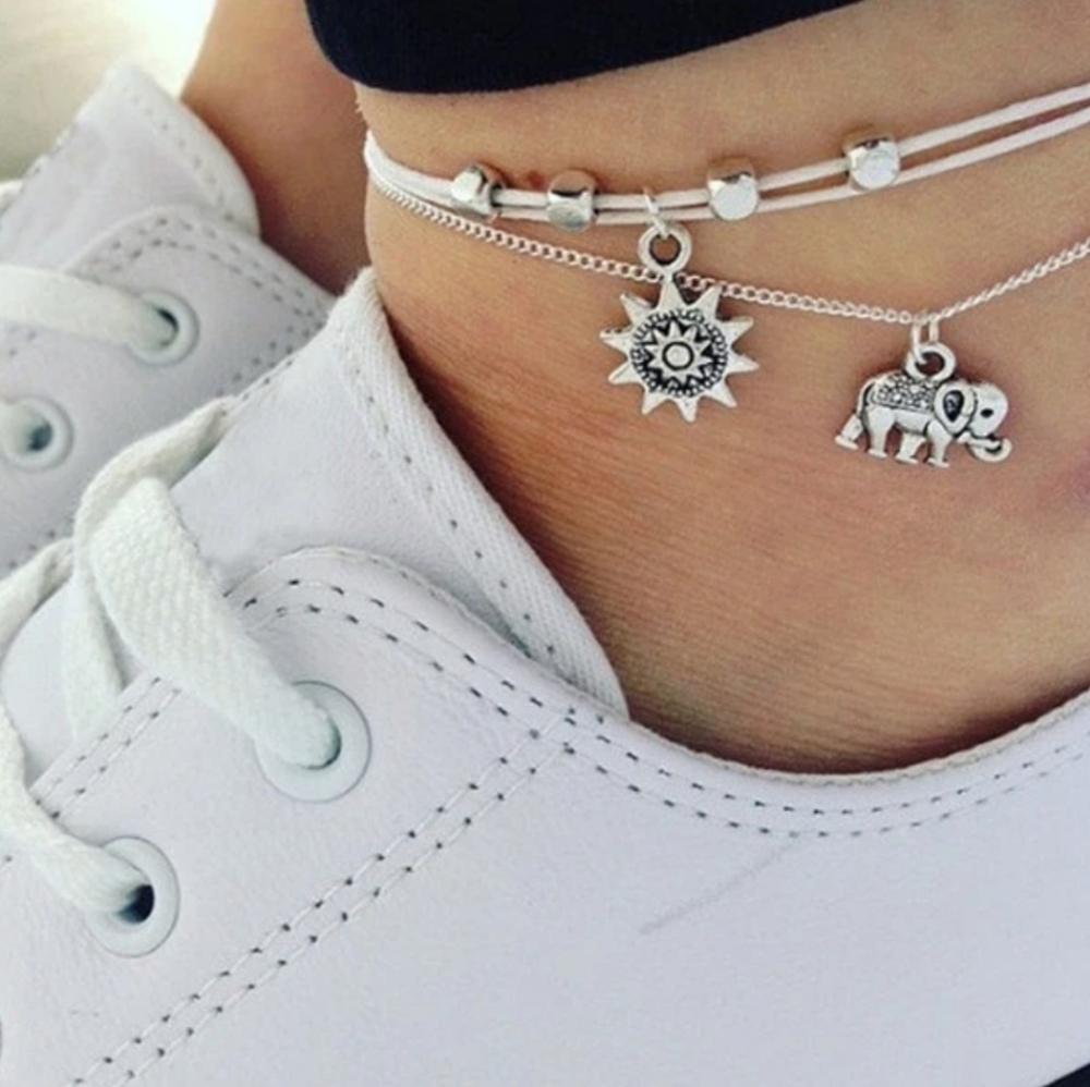 Anklet with sun